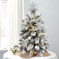 2ft Tabletop Christmas Tree Decoration With Flocked Snow