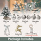 2ft Tabletop Christmas Tree Decoration With Flocked Snow