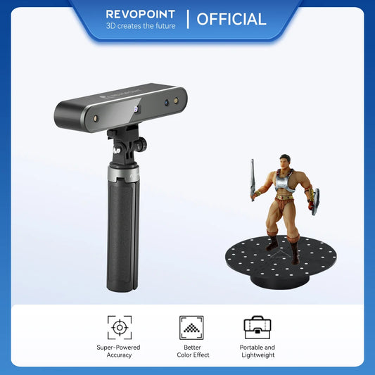 Revopoint POP 2 3D Scanner 0.05mm 10fps High-Precision 3DScanner For 3D Printer With 8 Accessories 3D Scanner Camera